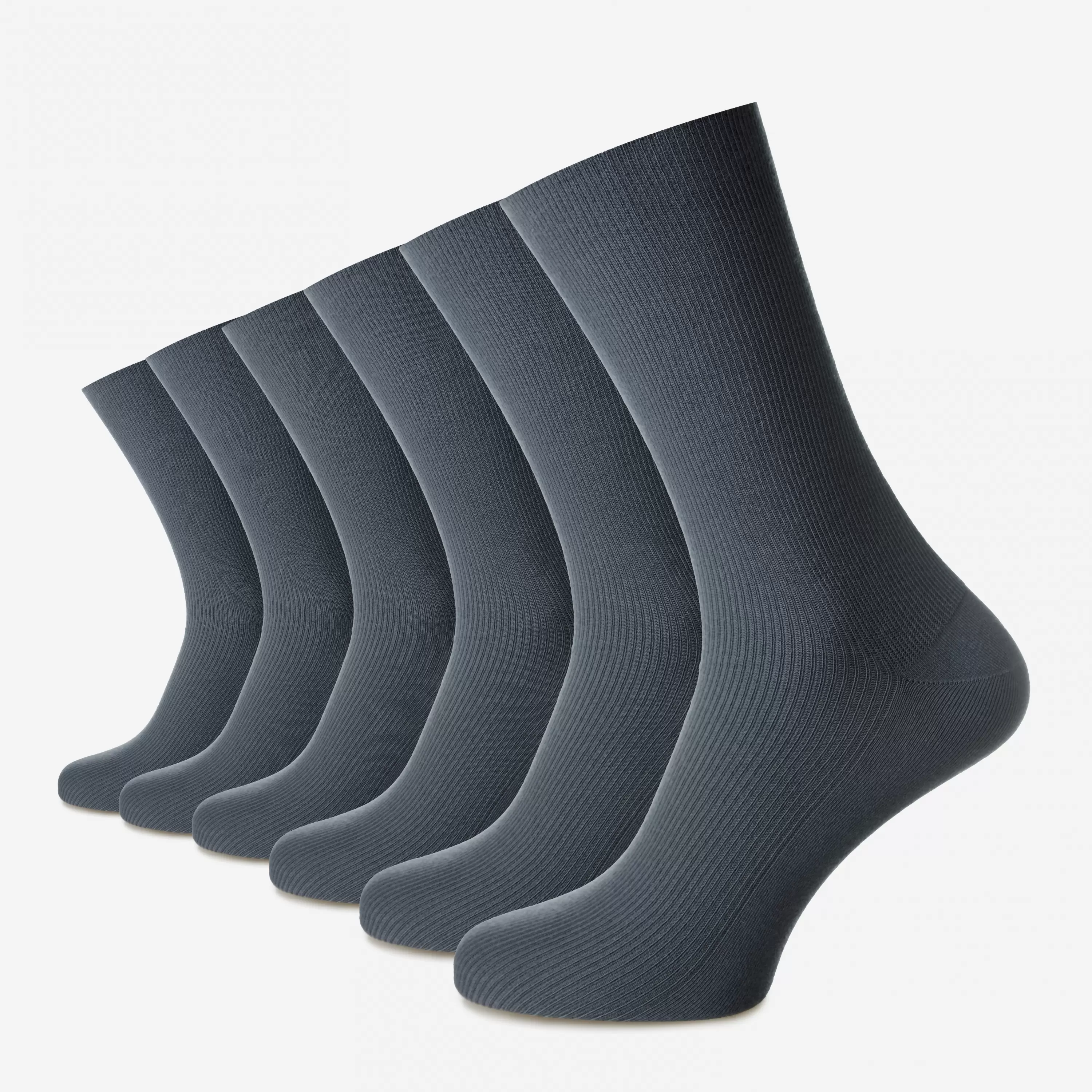 Șosetele unisex fără elastic din bumbac pieptănat fără cusătură - set de 6 perechi