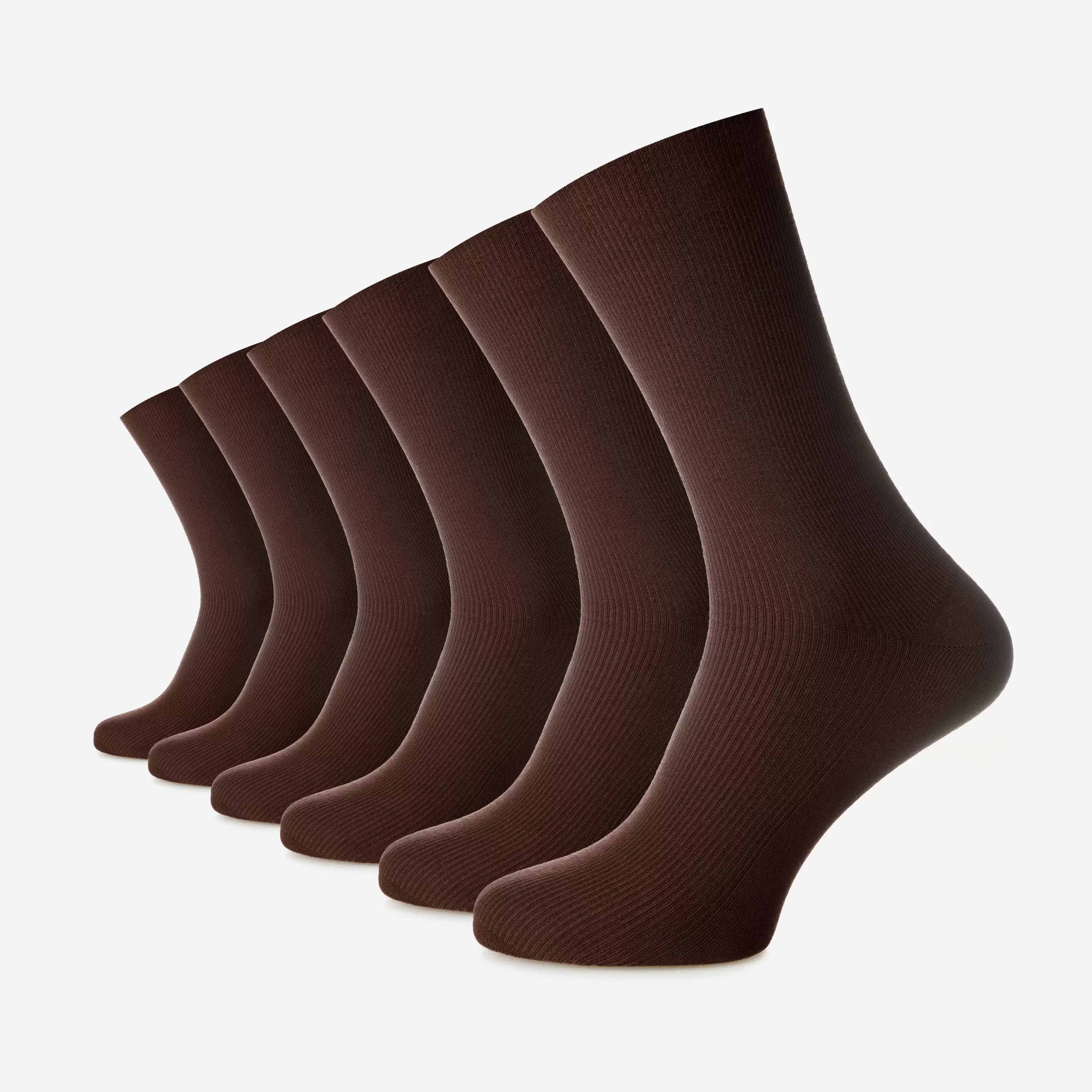 Șosetele unisex fără elastic din bumbac pieptănat fără cusătură - set de 6 perechi