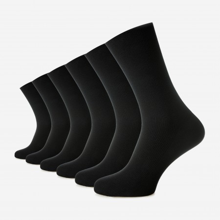 Șosetele unisex fără elastic din bumbac pieptănat fără cusătură - set de 6 perechi