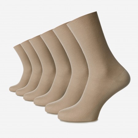 Șosetele unisex fără elastic din bumbac pieptănat fără cusătură - set de 6 perechi