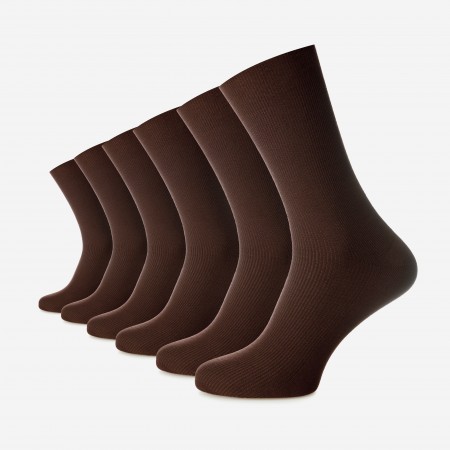 Șosetele unisex fără elastic din bumbac pieptănat fără cusătură - set de 6 perechi