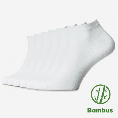 Șosete ultrascurte din bambus fără cusătură - set de 6 perechi pentru femei